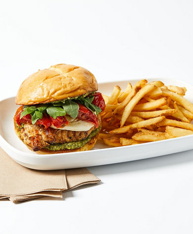 Coop Chicken Caprese Sandwich with Fries Plate