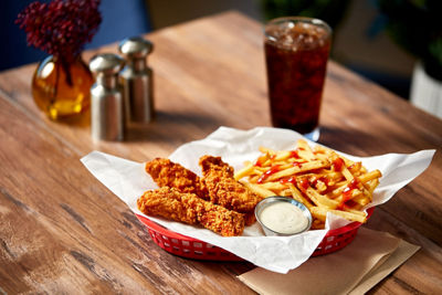 Coop Chicken Tender Basket Plate