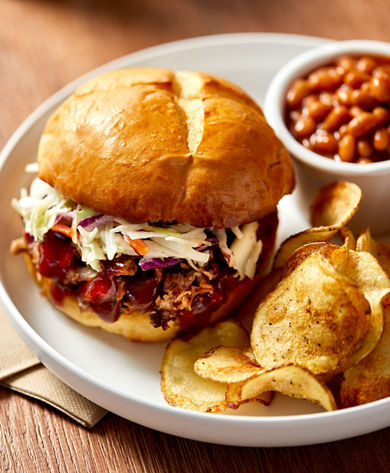 Backcountry BBQ Brisket Sandwich at Vail Wildwood Smokehouse