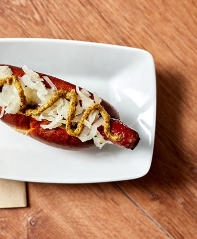 Brats and Brews Frankfurter Plate