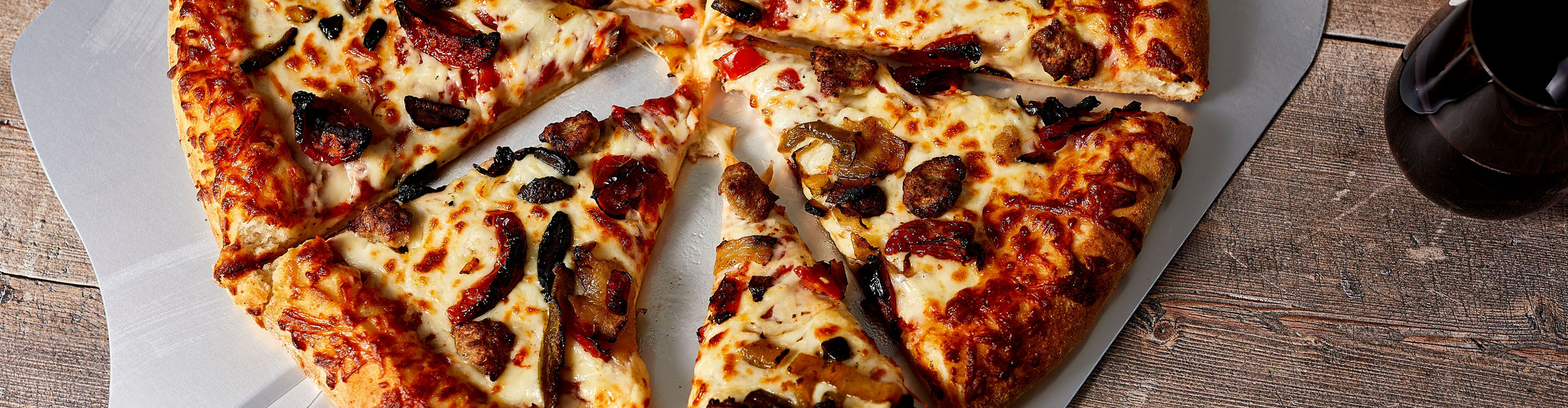 Sausage Supreme Pizza Upper Crust Plate