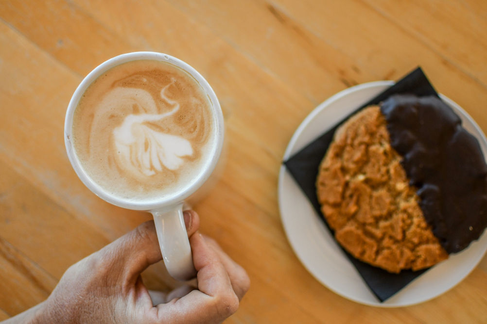 Coffee and a Treat at Rendezvous Cappuccino Bar at Whistler Blackcomb