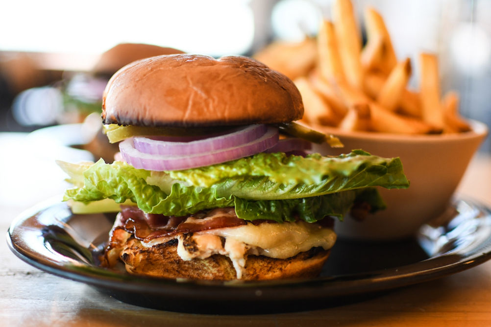 Burger and Fries at Rendezvous at Whistler Blackcomb
