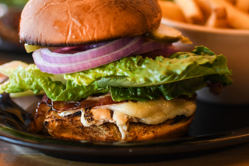 Burger and Fries at Rendezvous at Whistler Blackcomb