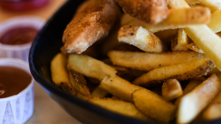 Fried Chicken Tenders and Fries at Rendezvous at Whistler Blackcomb