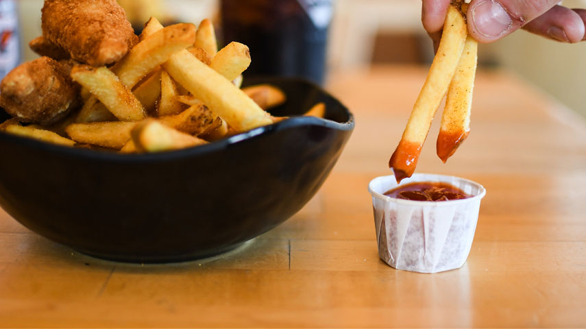 Fried Chicken Tenders and Fries at Rendezvous at Whistler Blackcomb