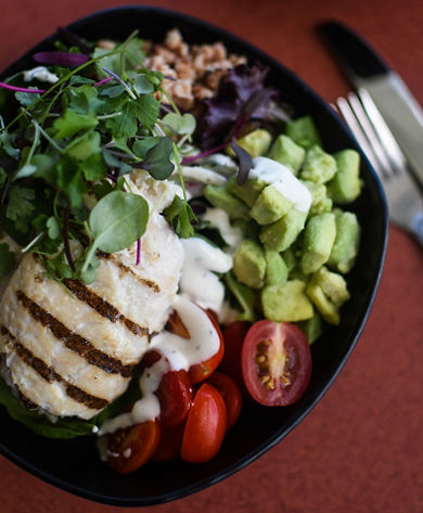 Salad Offered at Roundhouse Lodge at Whistler Blackcomb