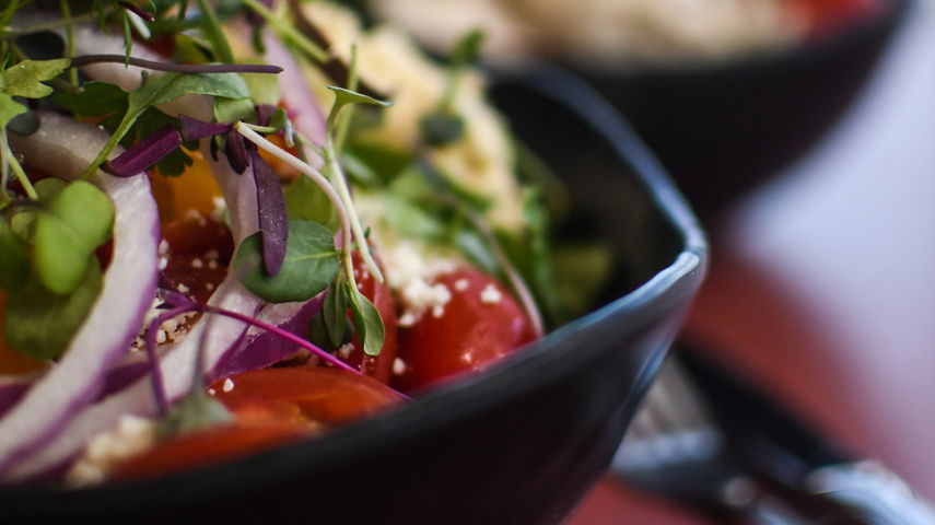 Salad Offered at Roundhouse Lodge at Whistler Blackcomb