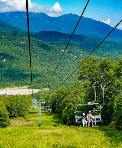 Summer Scenic Shot of Chairlift at Wildcat