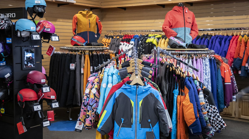 Interior of Hidden Valley PA Ski Shop