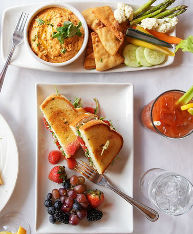 Lunch at Seven Springs Slopeside Restaurant