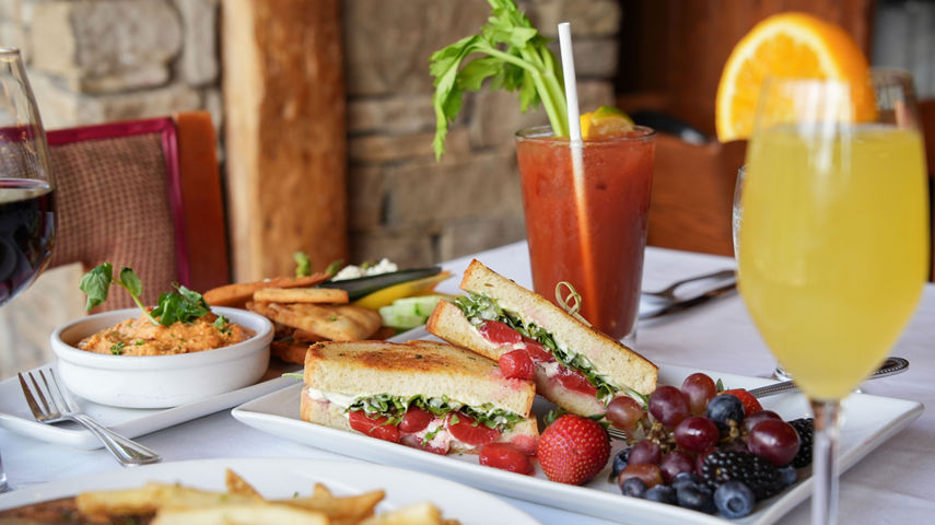 Lunch at Seven Springs Slopeside Restaurant