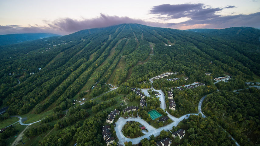 Aerial Summer Scenic View of Okemo