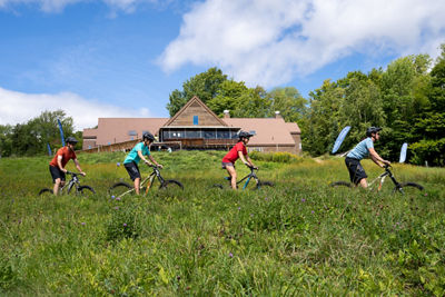 Family Enjoys Downhill Mountain Biking at Okemo