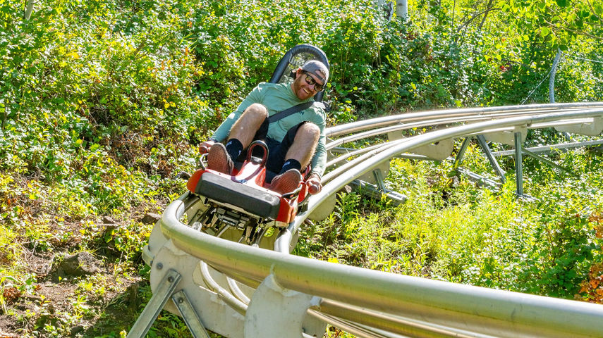Guest Enjoys Park City Alpine Slide