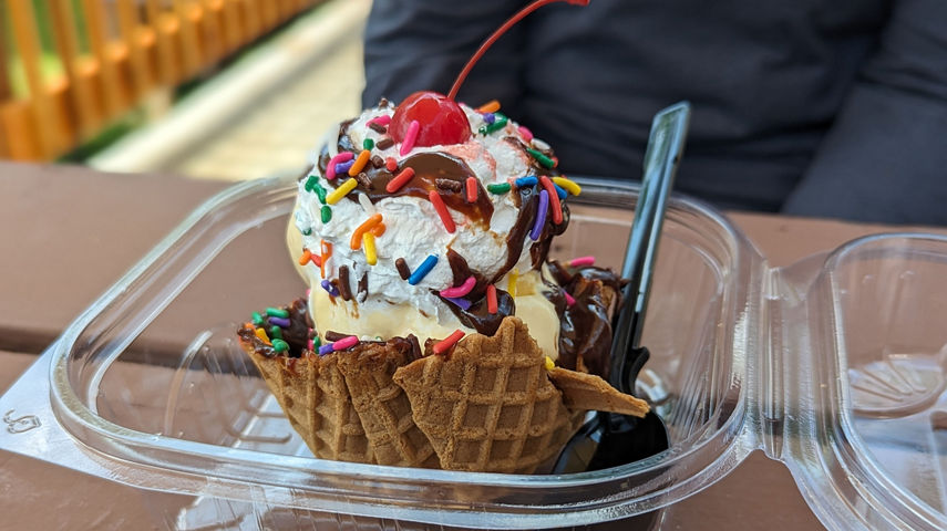 Ice Cream Sundae at Wildcat Ice Cream Social 2023 Event