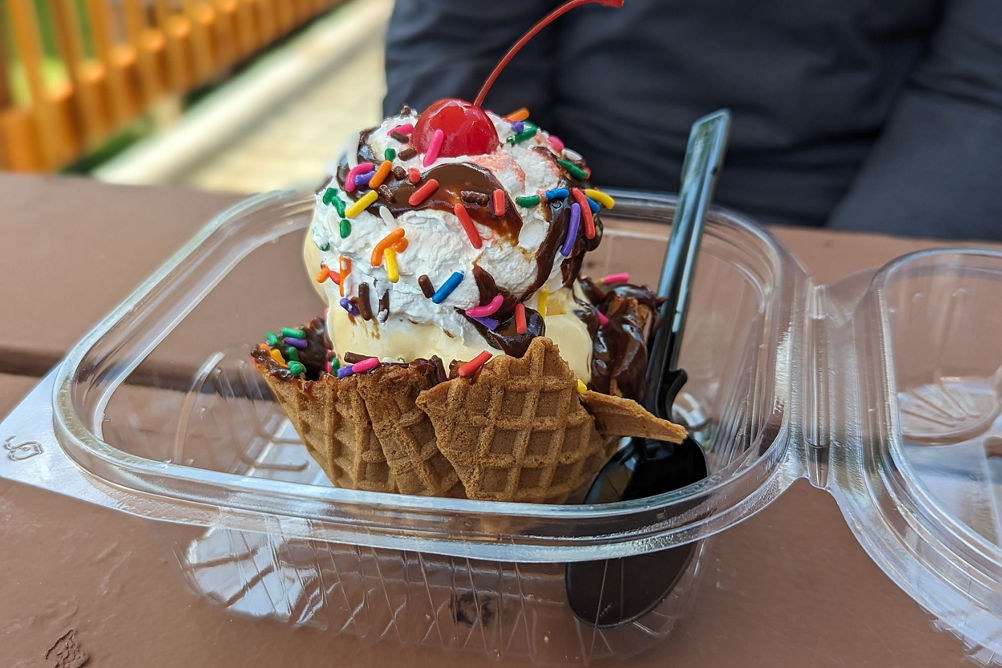 Ice Cream Sundae at Wildcat Ice Cream Social 2023 Event