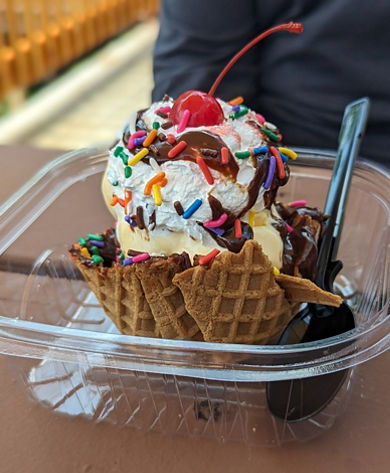 Ice Cream Sundae at Wildcat Ice Cream Social 2023 Event