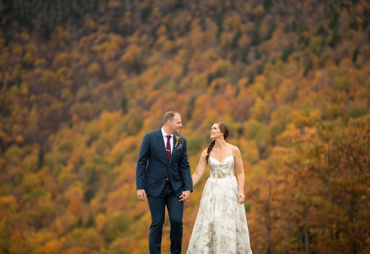 Fall Wedding Couple Portraits at Hunter