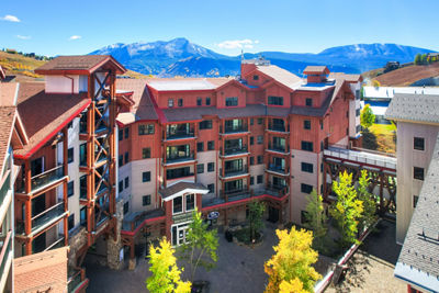 Fall Exterior of Grand Lodge at Crested Butte