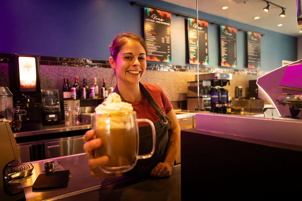 Barista Preparing a Customer's Order at Northstar Vous
