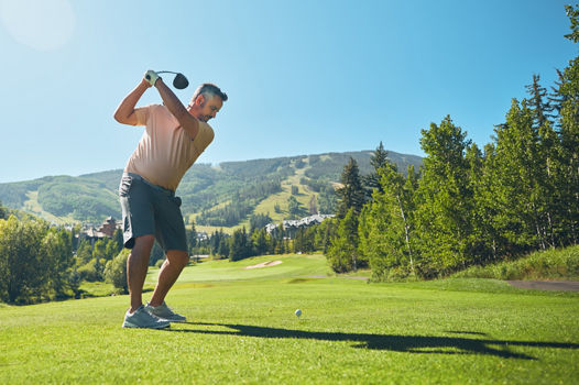 Man Golfing at Beaver Creek Resort Company