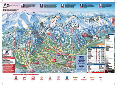 Breckenridge Winter 2023-2024 Trail Map