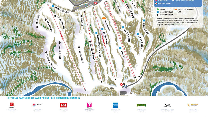 Jack Frost Winter 2023/2024 Trail Map