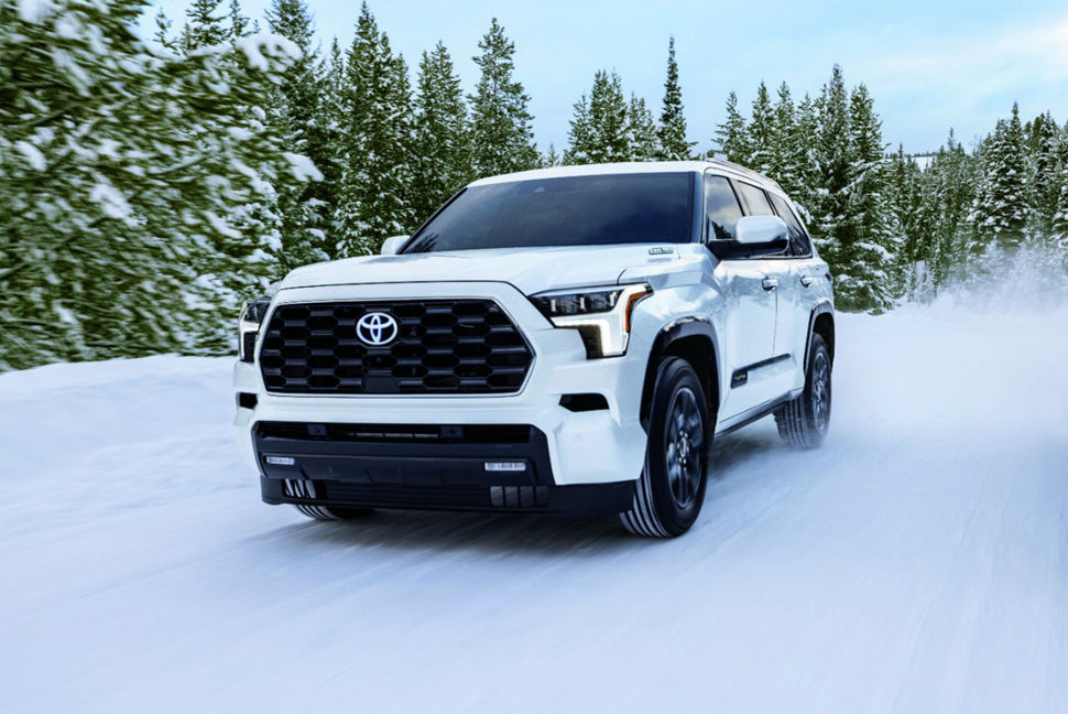 Toyota Sequoia Courtesy Vehicle in the Snow at Heavenly