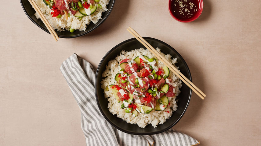 Ahi Poke Bowl at Park City Mid Mountain