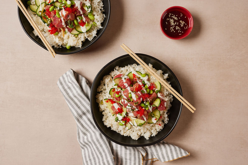 Ahi Poke Bowl at Park City Mid Mountain