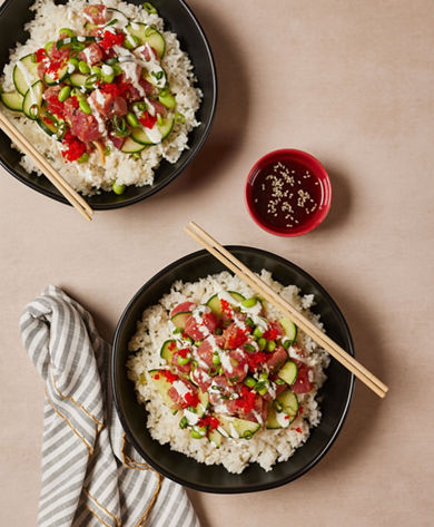 Ahi Poke Bowl at Park City Mid Mountain