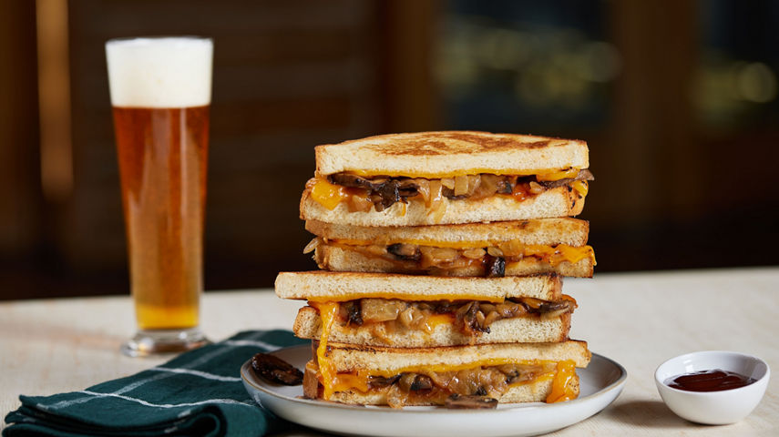 BBQ Mushroom Grilled Cheese at Heavenly Sky Deck