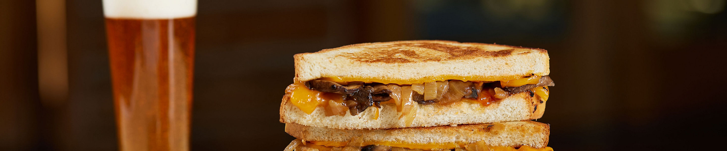 BBQ Mushroom Grilled Cheese at Heavenly Sky Deck