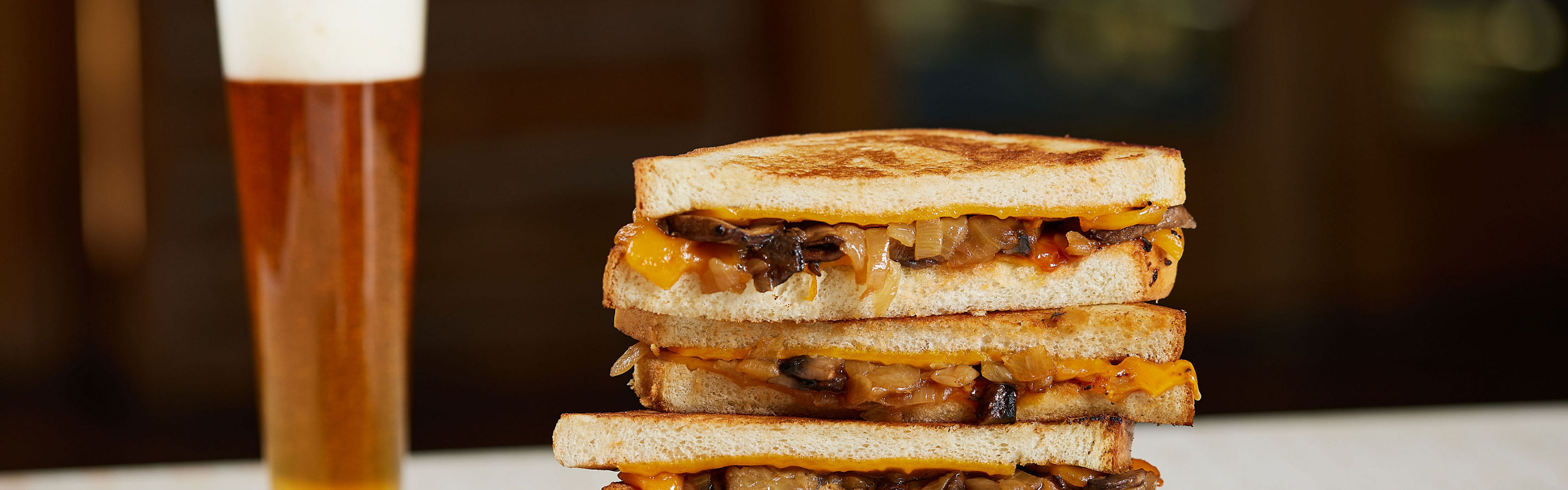 BBQ Mushroom Grilled Cheese at Heavenly Sky Deck