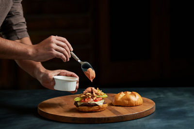 Anaheim Crunch Burger at Heavenly Stage Coach Lodge