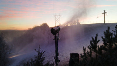 Snowmaking at Afton Alps