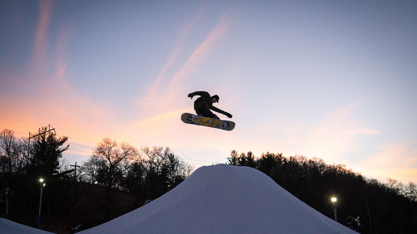 Night Skiing and Riding at Afton Alps Terrain Park