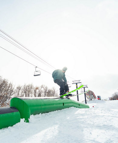 Skier at Park City Terrain Park