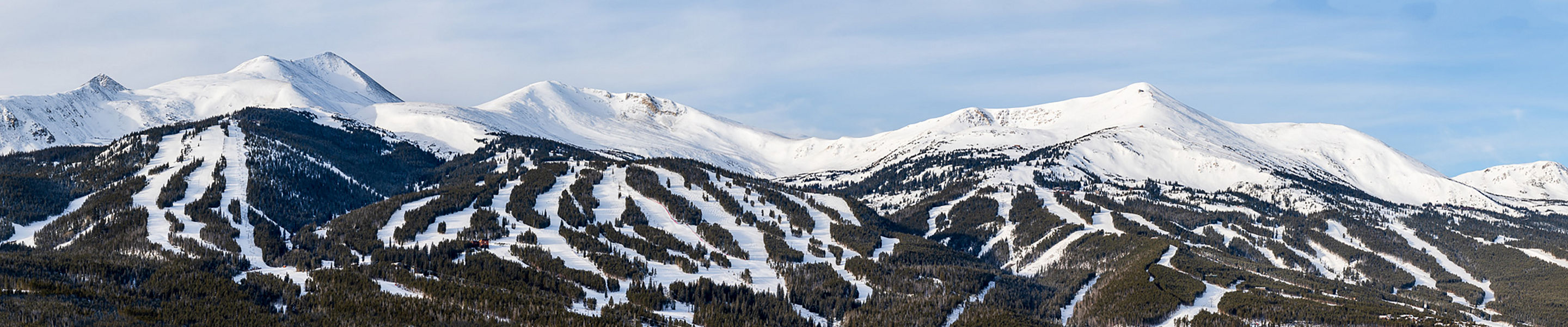 Winter Scenic View of Breckenridge Mountains