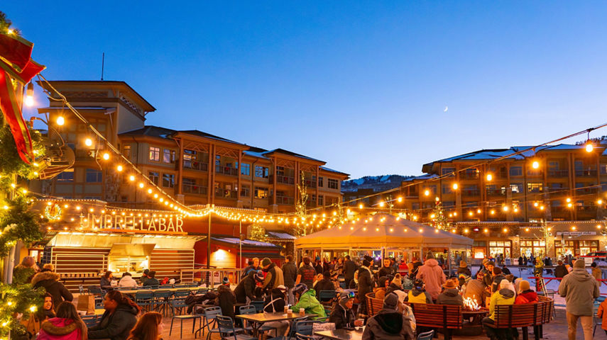 Holiday Decorations at Park City Canyons Village