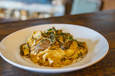 Wild Game Stroganoff Dish at Uley's Cabin at Beaver Creek