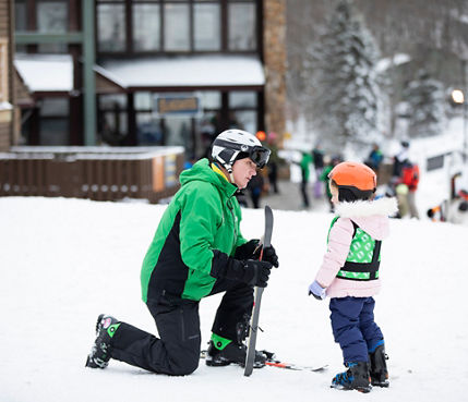 Child Ski Ride School Lesson at Hidden Valley-PA