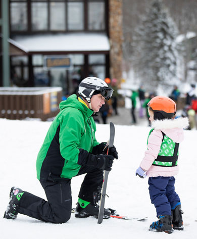 Child Ski Ride School Lesson at Hidden Valley-PA