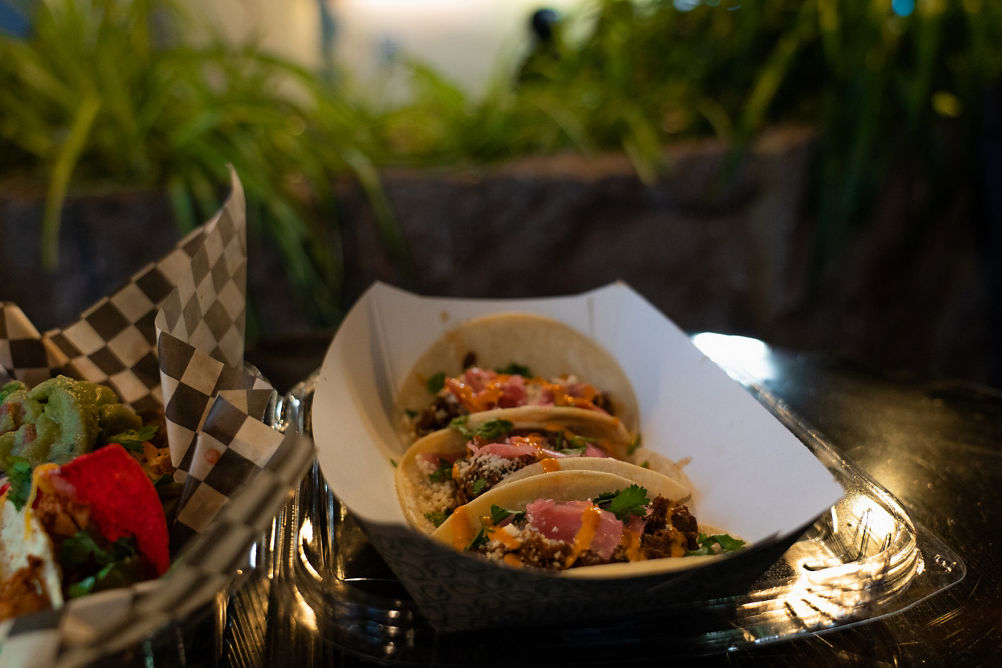 Pork tacos and chicken nachos at Big Boulder's Taqueria