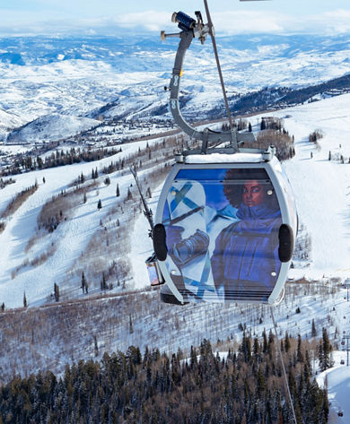 Scenic Wintery Views of Park City Gondola Gallery Imagery from January 2024