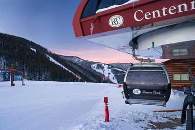Scenic View of Centennial Lift Gondola at Landing Area at Beaver Creek