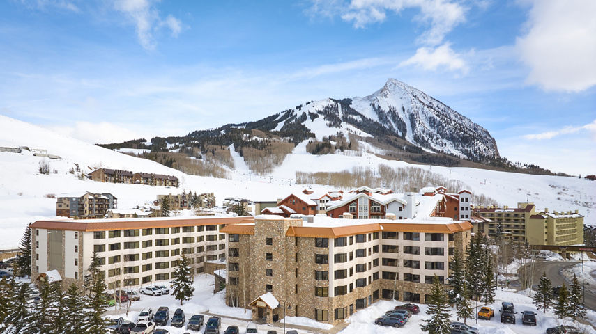 Winter Exterior of Grand Lodge at Crested Butte