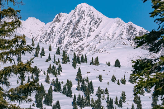 Scenic Winter Vail Landscape