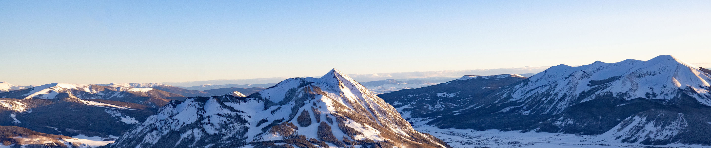 Aerial View of Mountains at Crested Butte